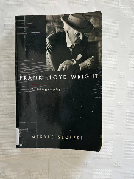 picture of the book with black cover showing wright